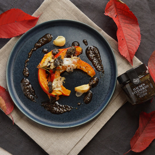 Ofenkürbis mit Kürbiskern Pesto